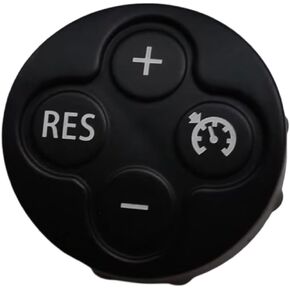 3 Spoke Steering Wheel Multifunction Switch Cruise Control Cover and Volume Control Button Cover for Mini Cooper R55 R56 R57 R58 R59 R60 R61 2007-2015 (Volume Key + RES + Dial Cover, One Size)