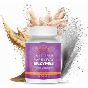 Dr. Liz Cruz Everyday ENZYMES - Digestion Supplement, Dietary Supplements, Medical-Grade Super Enzymes, Bloating, Gas and Reflux Relief for Women, Men, & Children Non-GMO, 100 Veggie Capsules