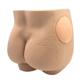 Hip Injection Training Simulator - Reusable Realistic Model, 1:1 Proportion Buttock Muscle Injection Practice Model Insertion Practice Pad Medical for Students Or Nurses Teaching IV Practice Start Kit