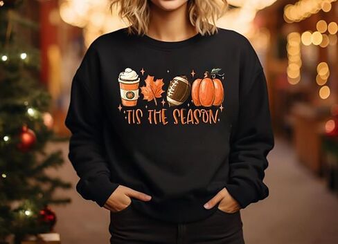 Susongeth Fall Sweatshirt for Women It's Fall Y'all Pumpkin Pullover Thanksgiving Pumpkin Graphic Long Sleeve Shirt Tops in Saudi Arabia