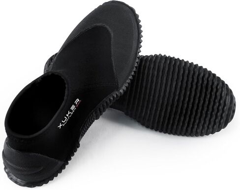 XUKER Neoprene Diving Boots Men Women 3mm Wetsuit Booties GBS Water Shoes with Anti-Slip Sole Sand Beach Shoes for Scuba Diving Snorkeling Rafting, Windsurfing in Kuwait