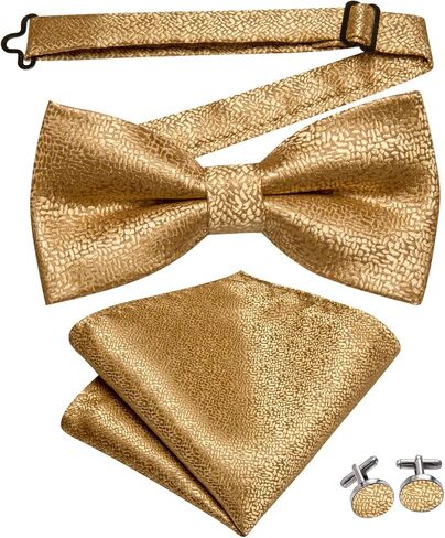 مجموعة ربطة عنق ودبوس طية صدر السترة للرجال من Dubulle ربطة عنق بيزلي مربوطة بالزهور مع أزرار أكمام مربعة للجيب in Kuwait