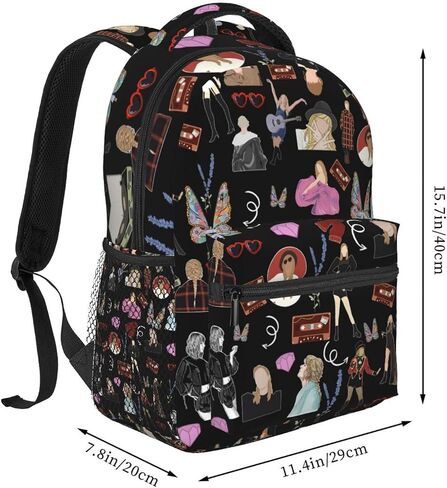 Daily Backpack Large Capacity School bag Laptop backpack for Music Fans Travel Casual Daypack for Men And Women in Saudi Arabia