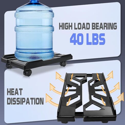 Ranslen Computer Tower Stand PC Stand, Adjustable PC Tower Stand Mobile CPU Stand for Gaming Office Mid Tower Under Desk(White) in Saudi Arabia