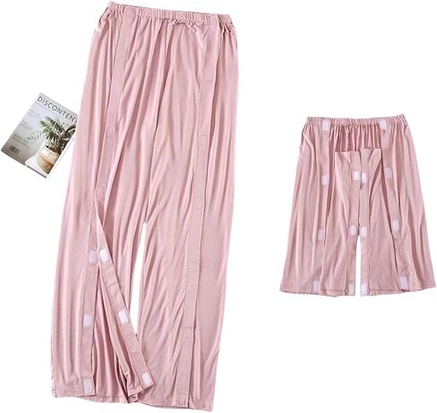 Breakaway Pants,Bedridden Patient Pants,Tearable Care Pants,Handicap Clothing,Post-Surgery Pants,Hospital Nightgown,Adaptive Pants,Tear Away Pants,Pink in Saudi Arabia