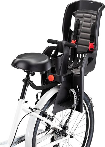 Schwinn Deluxe and Ovation Bike Child Carrier, Rear Mounted Bike Seat Compatible with Most Adult Bike, Seats One Child, Ages 1 Year and Up, Max. Weight 40 lbs., Baby Bike Seat in Kuwait