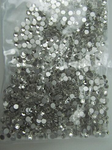 Yueton 1440 قطعة 3 مم (12SS) DIY كريستال مستدير مسطح من حجر الراين مسمار الفن جراب الهاتف المحمول الديكور (أحمر) in Saudi Arabia