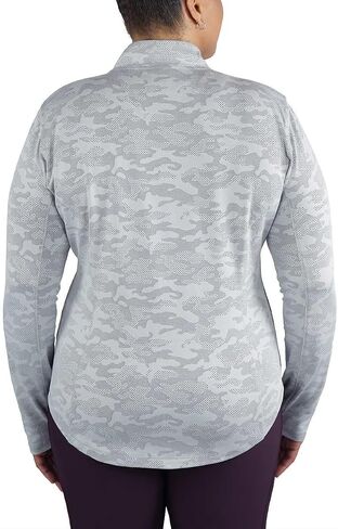 Spyder Ladies' Tech Quarter Zip Top Shirt (US, Alpha, Large, Regular, Regular, Gray) in Saudi Arabia