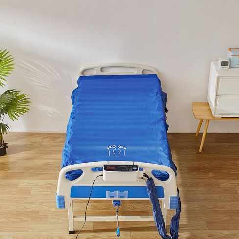 VEVOR Alternating Air Pressure Mattress, Dual-Layer Alternating Pressure Pad for Hospital Beds, 450LBS Loading Air Mattress for Bed Sores with Electric Quiet Pump, A, B-C Pressure Modes in Saudi Arabia