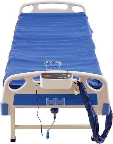 VEVOR Alternating Air Pressure Mattress, Dual-Layer Alternating Pressure Pad for Hospital Beds, 450LBS Loading Air Mattress for Bed Sores with Electric Quiet Pump, A, B-C Pressure Modes in Saudi Arabia