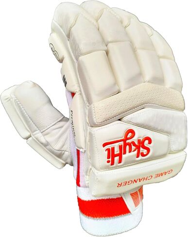 Game Changer Cricket Batting Gloves | Lighweight Leather Cricket Batting Gloves for Mens Right Hand and Left Hand Batsman in Saudi Arabia