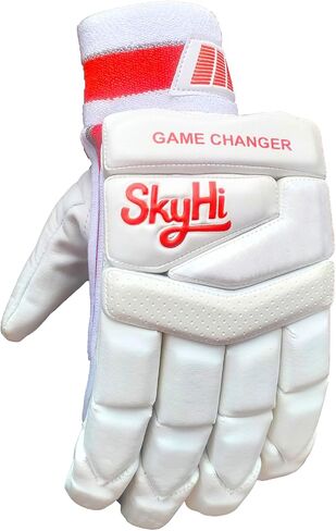Game Changer Cricket Batting Gloves | Lighweight Leather Cricket Batting Gloves for Mens Right Hand and Left Hand Batsman in Saudi Arabia