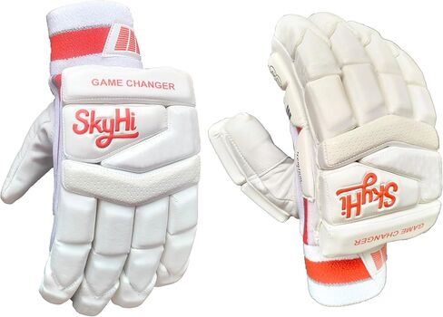 Game Changer Cricket Batting Gloves | Lighweight Leather Cricket Batting Gloves for Mens Right Hand and Left Hand Batsman in Saudi Arabia