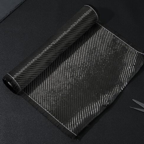 6.5ft x 12" Carbon Fiber Fabric Black Carbon Fiber Sheet Pure Carbon Fiber Cloth 2 x 2 Twill Weave-3k/220g for Cars Structural Reinforcement on Concrete Wall Basement Boat Repair in Saudi Arabia