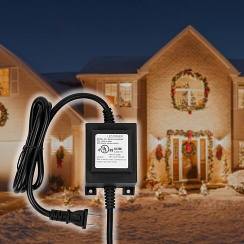 only fire Outdoor Landscape Transformer 110/120V to AC 12V/5A, 60-Watt Waterproof Power Supply Converter for LED Landscape Lighting, Grills, Spotlight, Pathway Light in Saudi Arabia