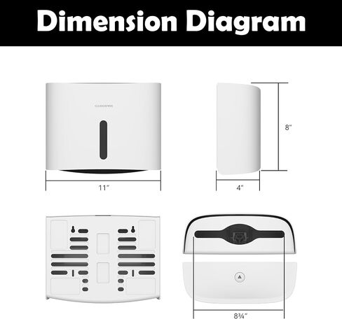 Paper Towel Dispenser Wall Mount White in Saudi Arabia