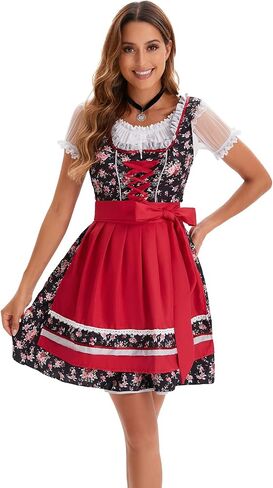 Oktoberfest Outfits for Women Dirndl Dress for German Traditional Bavarian Costume in Saudi Arabia