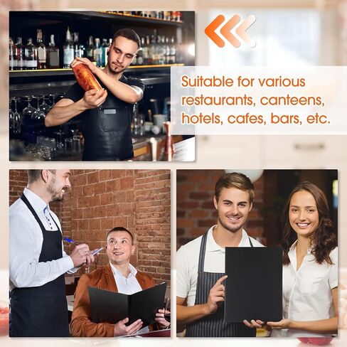 10 Pcs Leather Menu Covers Holders 8.5 x 14 Inches, Waterproof Double View Leather Menu Book Dinner Menu Holder Covers 2 View for Restaurant, Hotel, Bar in Saudi Arabia