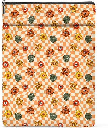 Book Lovers Book Sleeve, Book Accessories Bookish Gifts Book Gifts Friendship Christmas Birthday Gifts for Women Floral Lovers Her Grandma, Aesthetic Book Pouch Book Protector, Retro Daisy Flowers in Saudi Arabia