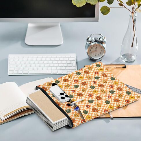 Book Lovers Book Sleeve, Book Accessories Bookish Gifts Book Gifts Friendship Christmas Birthday Gifts for Women Floral Lovers Her Grandma, Aesthetic Book Pouch Book Protector, Retro Daisy Flowers in Saudi Arabia