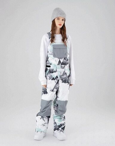 SEARIPE Women and Mens Snow Bibs Adjustable Overalls Pants Wear-resistant Bib Hiking Climbing Insulated Ski Pants in Saudi Arabia