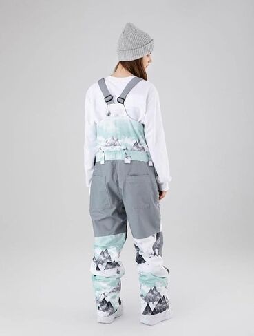 SEARIPE Women and Mens Snow Bibs Adjustable Overalls Pants Wear-resistant Bib Hiking Climbing Insulated Ski Pants in Saudi Arabia