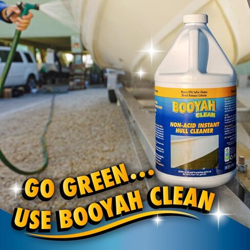 BooYah Clean Non-Acid Instant Hull Cleaner – Removes Water and Scum Lines, Fish Blood, and Tannin Stains – Meets EPA Safer Choice Direct Release Criteria in Saudi Arabia
