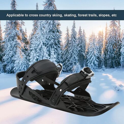 Focket Mini Short Ski Skates for Snow, Short Snowskates Snowblades Skiboard Skis for Winter Shoes, Outdoor Skiing Mini Ski Skates Ski Shoes for Winter Sport, Country Ski in Saudi Arabia