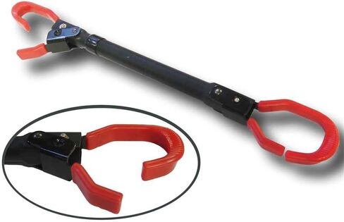 SPAREHAND Bike Frame Adapter - QSP-610 Telescopic Powder Coated Bicycle Carrier - Crossbar Adapter for Bike Rack, Adjusts from 22" to 32" - Universal Fit for Various Bike Sizes & Models - Red Ends in Kuwait