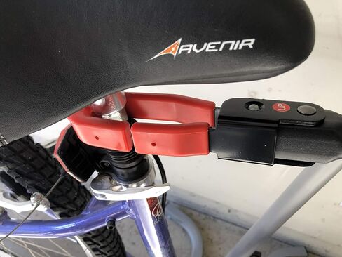 SPAREHAND Bike Frame Adapter - QSP-610 Telescopic Powder Coated Bicycle Carrier - Crossbar Adapter for Bike Rack, Adjusts from 22" to 32" - Universal Fit for Various Bike Sizes & Models - Red Ends in Kuwait