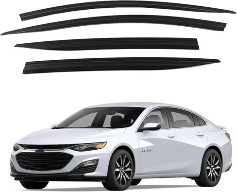 Safe Smoke Window Visor Sun Rain Vent Guard 4 Pcs Set Out Channel Visor Compatible with Chevrolet (Chevy) (Trax 2024~ Smoke) in Saudi Arabia