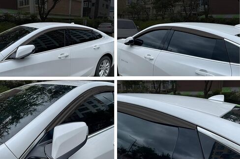 Safe Smoke Window Visor Sun Rain Vent Guard 4 Pcs Set Out Channel Visor Compatible with Chevrolet (Chevy) (Trax 2024~ Smoke) in Saudi Arabia