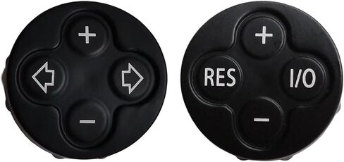 3 Spoke Steering Wheel Multifunction Switch Cruise Control Cover and Volume Control Button Cover for Mini Cooper R55 R56 R57 R58 R59 R60 R61 2007-2015 (Volume Key + RES + Dial Cover, One Size) in Saudi Arabia