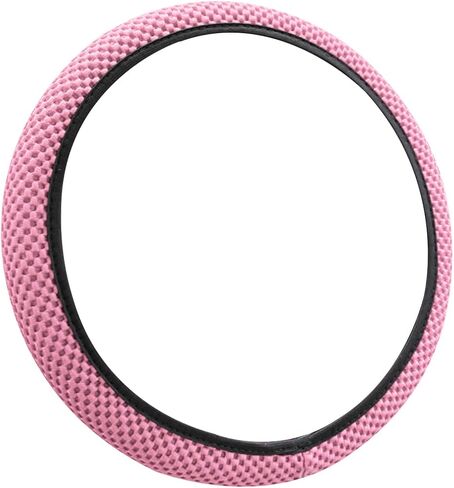 Elastic Stretch Car Steering Wheel Cover, Anti-Slip Microfiber Leather Automotive Steering Wheel Protector, Soft Breathable Vehicle Decor Accessories, Universal for RV, SUV, Truck (Black) in Saudi Arabia