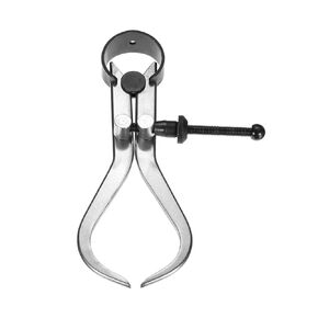 Spring Inside Caliper - [4 Inch] Stainless Steel Spring Caliper Bent-Leg Measurement Tool for Size Measuring Use, Silver Tone