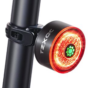 Smart Bicycle Tail Light Brake Sensing Rear Light USB Rechargeable Auto on/Off Ultra Bright LED Warning Flashlight