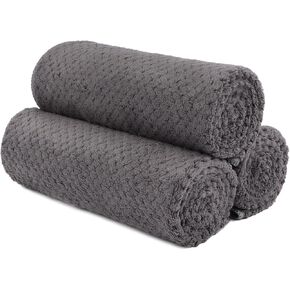HOMEXCEL Gym Towels 3 Pack, (16x27 inches) Highly Absorbent Yoga Towel, Ultra Soft Hand Towels for Daily Use, Fast Drying Microfiber Workout Towels for Gym, Spa, Fitness, Camping, Hotel