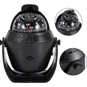 Digital Marine Compass,Outdoor Compass High Precision Led Light Pivoting Compass Navigation Electronic Navigation Compass for Car Boat Marine Ejoyous Compass Richie Compass for Boat