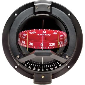 Ritchie Compass, Bulkhead, 4.5" Combi w/Inclin.,Black
