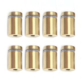 Sign Standoff Screws, 8 PCS Silver 0.5 X 1 in Wall Standoff Sign Holders Screws for Hanging Acrylic Picture Frame. (Silver, 0.5 X 1 in)