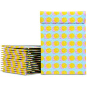 Bubble Mailers 4x8 Inch Padded Envelopes Plastic Shipping Poly Bags for Boutiques Online Sales Small Business 40 Pcs Bow