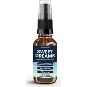 Sweet Dreams Liposomal Melatonin Spray | Fast Acting Bedtime & Jet Lag Sleep Spray for Adults | Liquid Melatonin Spray for Sleep | 1fl. oz