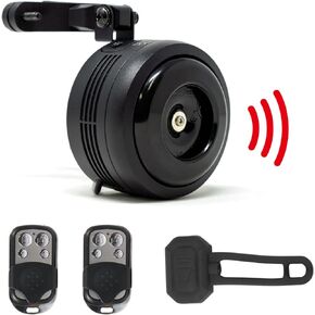 Waterproof Bike Alarm Horn w/Remote Controller - Eco-Friendly, USB Rechargeable, Anti-Theft & Vibration Alarm for e-Bike, MTB, Road Bikes, Scooters & More
