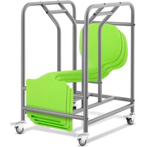 Landhoow The Surf Storage Rack Stores 10 Portable Lap Desks, Classroom Furniture, Flexible Seating, Silver, 26.77 x 16.54 x 19.49 Inches