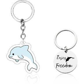 AUOIAJAS Friendship Keychain Funny Octopus Keyring Gifts for Women Friends Sister Birthday