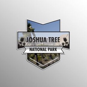 Joshua Tree National Park Magnet | 4.7-Inch by 4.5-Inch | 2-Pack | 30 MIL Heavy Duty Magnetic Material | MPD944
