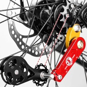 Wallfire Chain Tensioner, Single Speed Bike Conversion Kit, Bike Parts, Aluminum Alloy Chain Tensioner for Fixie Road Bike and MTB