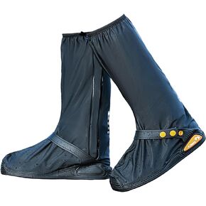 2024 Upgraded Design Waterproof Rain Shoe Covers, Boots Over Shoes - Reusable, Durable, Comfortable & Kick-Proof (XL)