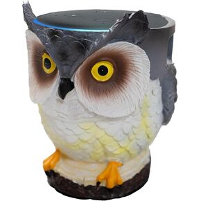 Owl Holder Stand, Upgraded Owl Statue Smart Speaker Holder Stand for Echo Dot 4th/3rd/2nd and 1st Generation, Google Home Mini/Google Nest Mini (2nd Gen), Home Decor Owl Shape Cartoon Decor