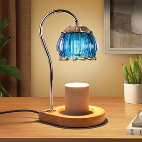 Candle Warmer Lamp with Timer, Dimmable Candle Warmer Lantern Light Gift Electric Fragrance Candle Holders for Warming House Warming Home Decoration Gifts for Women,Orange